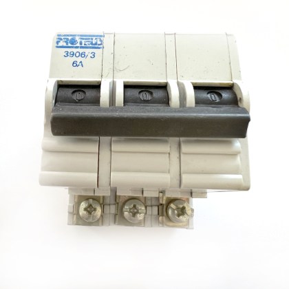 Proteus Geyer 3906/3 6A 6 Amp 3 Pole Phase MCB Circuit Breaker Type 3